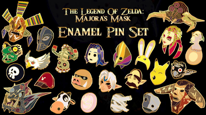 Kickstarter project aims to create set of Majora’s Mask enamel pins